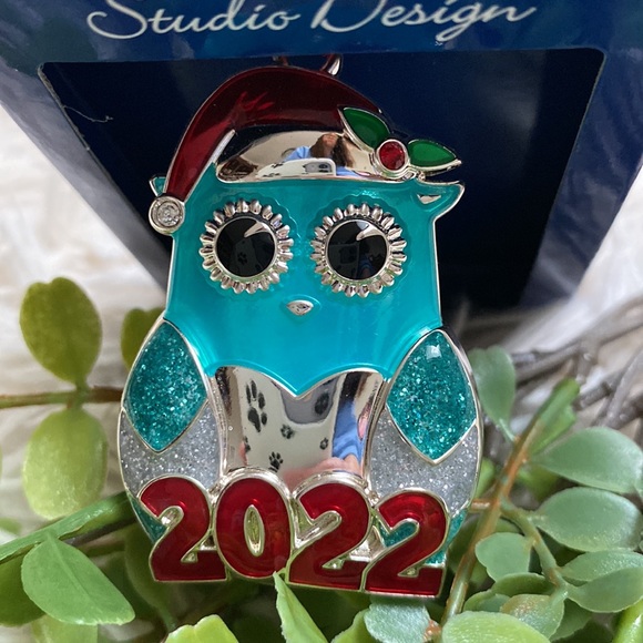 🎉HP🎉 Regent Square Studio Design Owl Ornament 💗 Silver - Picture 5 of 8